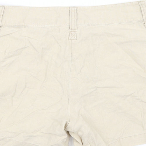 Top Secret Womens Beige   Cut-Off Shorts Size M