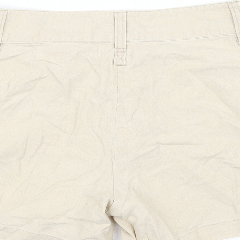 Top Secret Womens Beige   Cut-Off Shorts Size M