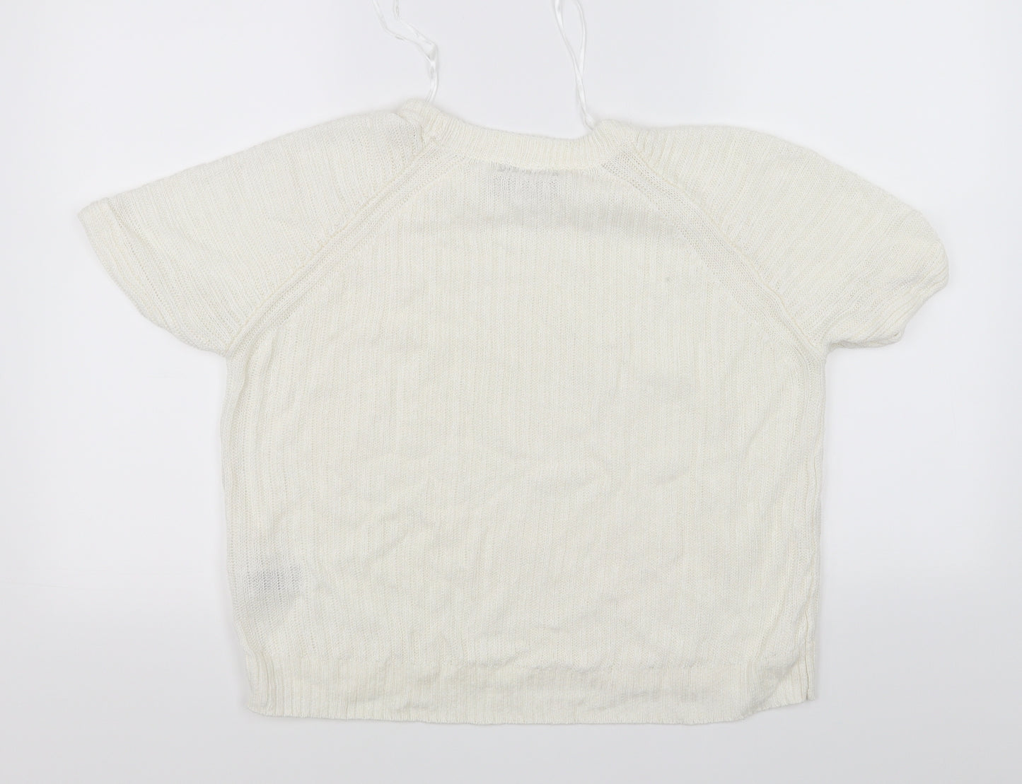 Marks and Spencer Womens White   Pullover Jumper Size 16