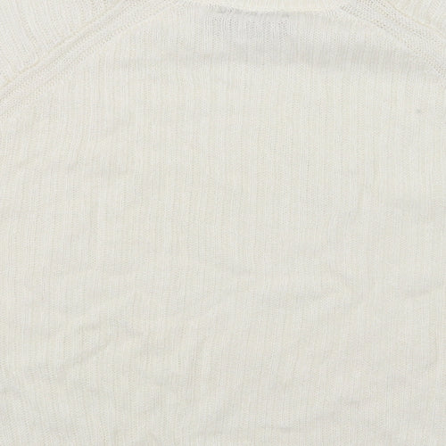 Marks and Spencer Womens White   Pullover Jumper Size 16