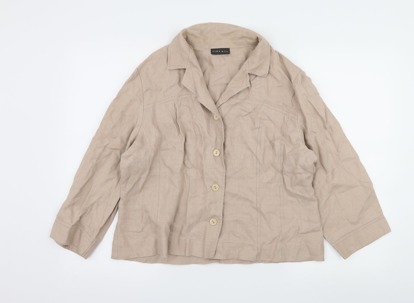 Alex & Co Womens Beige   Jacket  Size 16