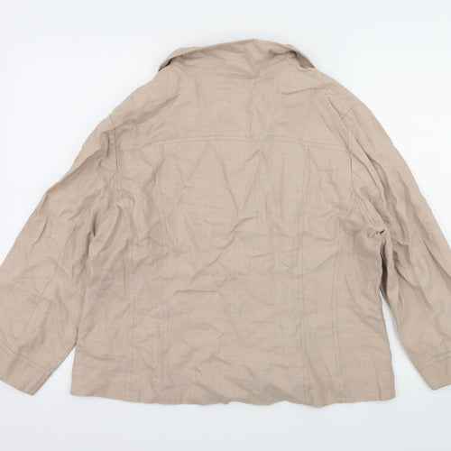 Alex & Co Womens Beige   Jacket  Size 16
