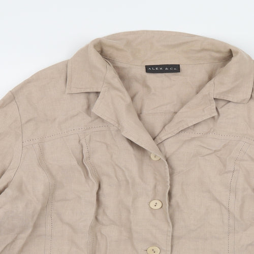 Alex & Co Womens Beige   Jacket  Size 16
