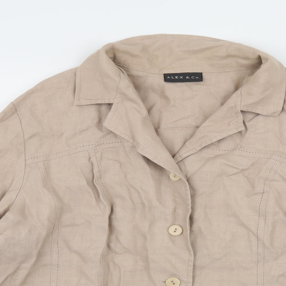 Alex & Co Womens Beige   Jacket  Size 16