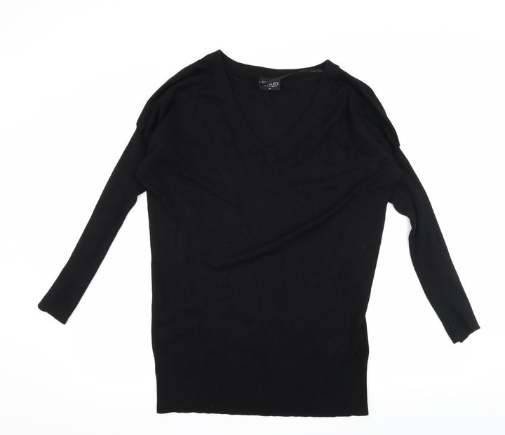 Soaked in Luxury Womens Black  Knit Pullover Jumper Size XS