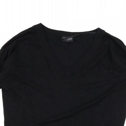 Soaked in Luxury Womens Black  Knit Pullover Jumper Size XS
