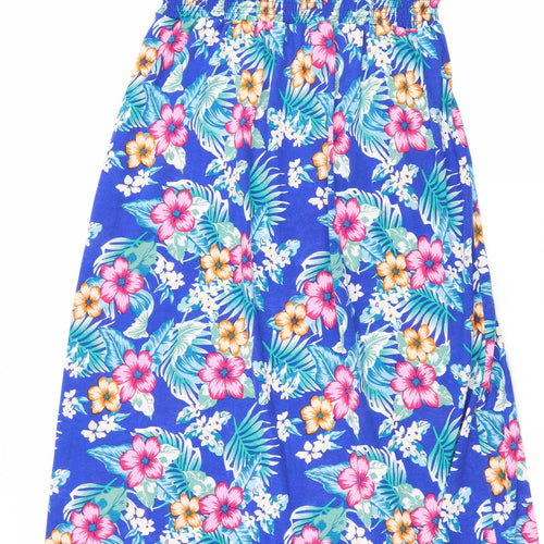 B.You Womens Blue Floral  Maxi  Size 10
