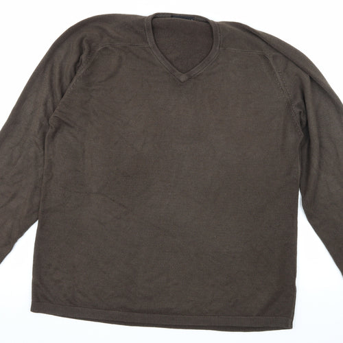 Marks and Spencer Mens Brown  Knit Pullover Jumper Size L