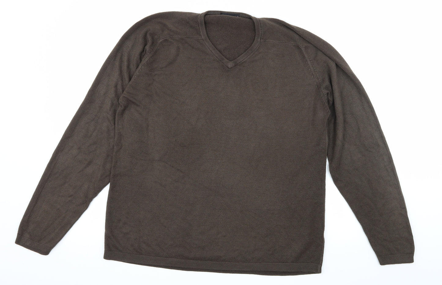Marks and Spencer Mens Brown  Knit Pullover Jumper Size L