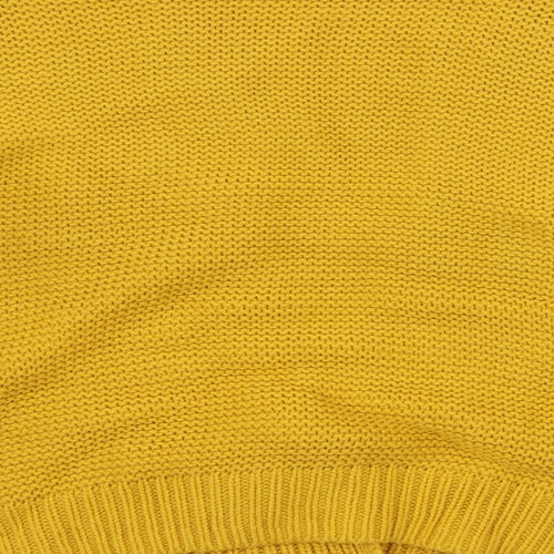 TU Womens Yellow  Knit Cardigan Jumper Size 14