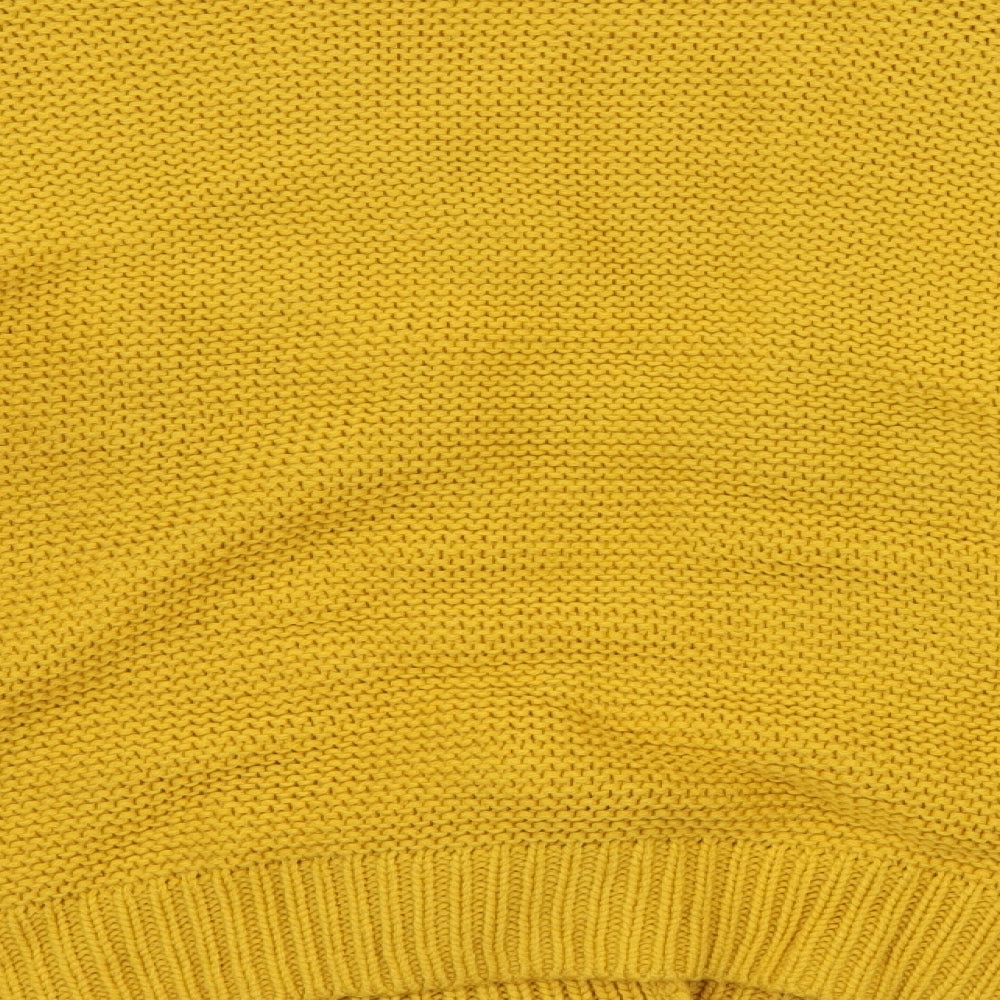 TU Womens Yellow  Knit Cardigan Jumper Size 14