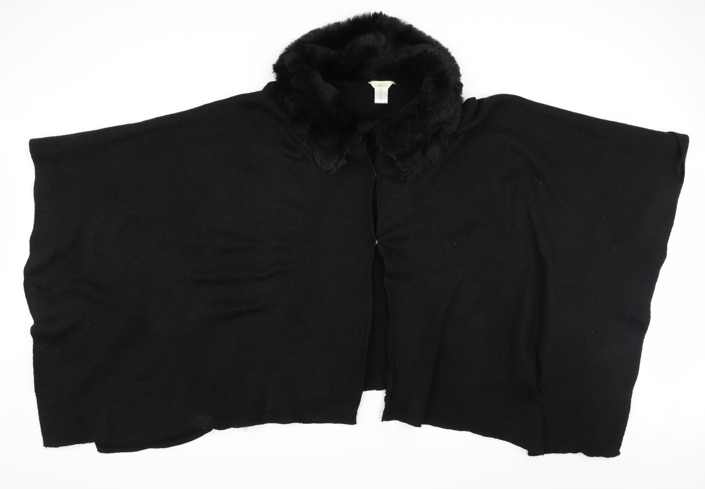 Classics Womens Black  Knit Cardigan Jumper One Size