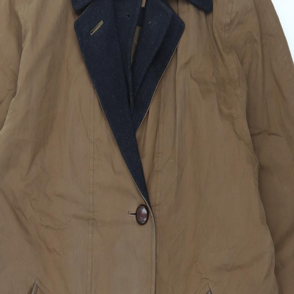 Fuchs & Schmitt Womens Brown   Overcoat Coat Size 12