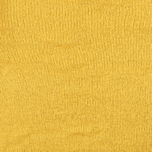 New Look Womens Yellow  Knit Pullover Jumper Size S