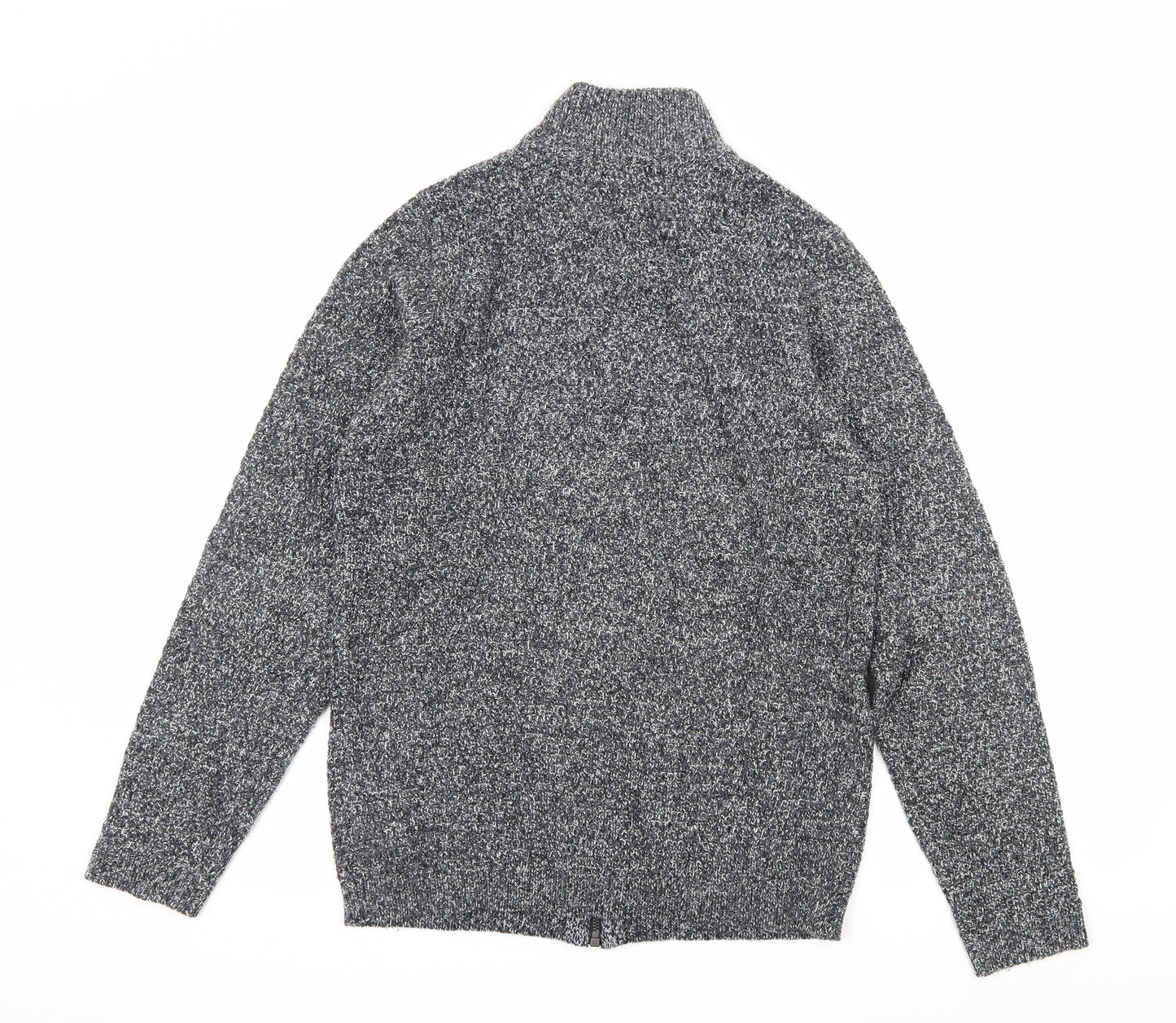 Marks and Spencer Womens Grey  Knit Cardigan Jumper Size S