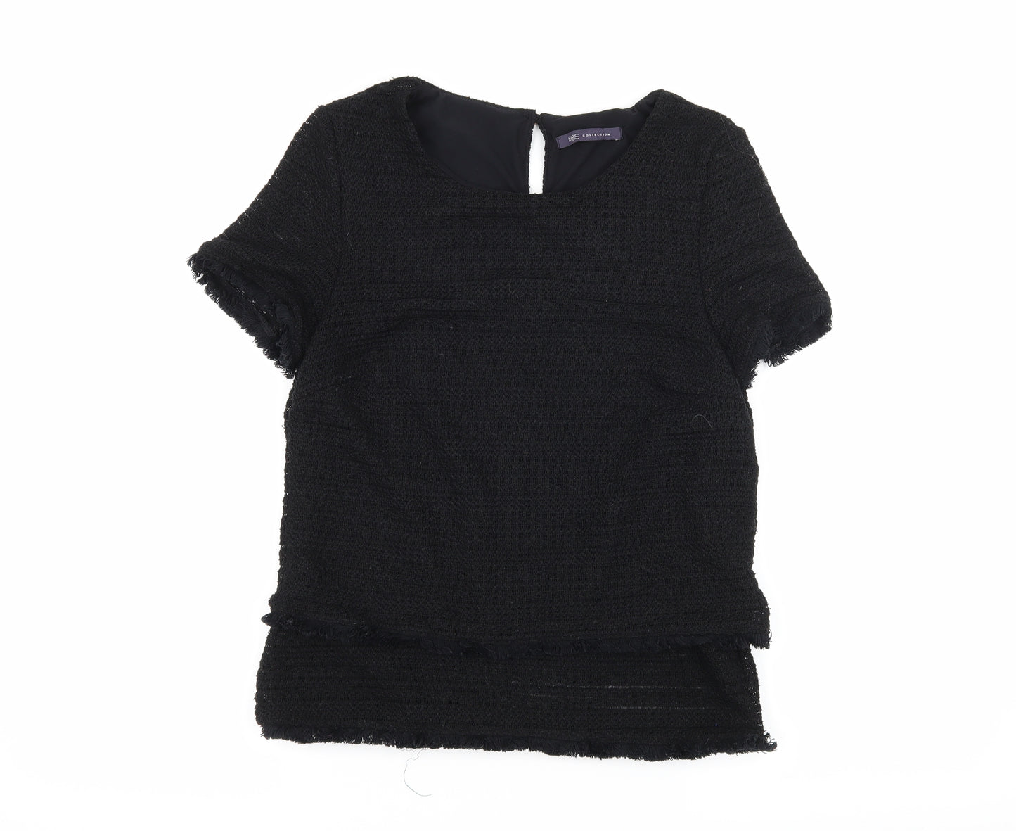 Marks and Spencer Womens Black   Basic T-Shirt Size 10