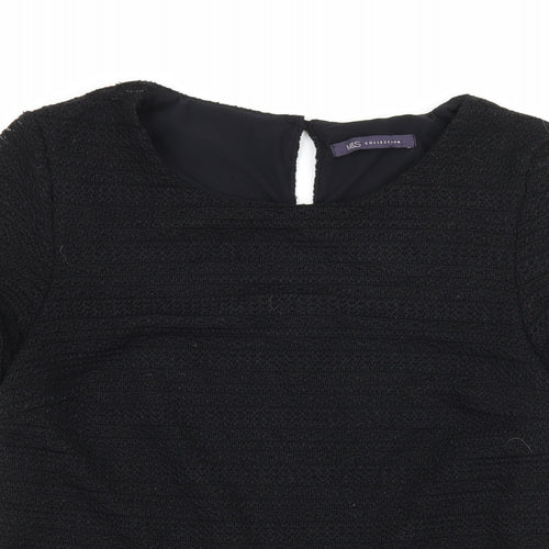 Marks and Spencer Womens Black   Basic T-Shirt Size 10