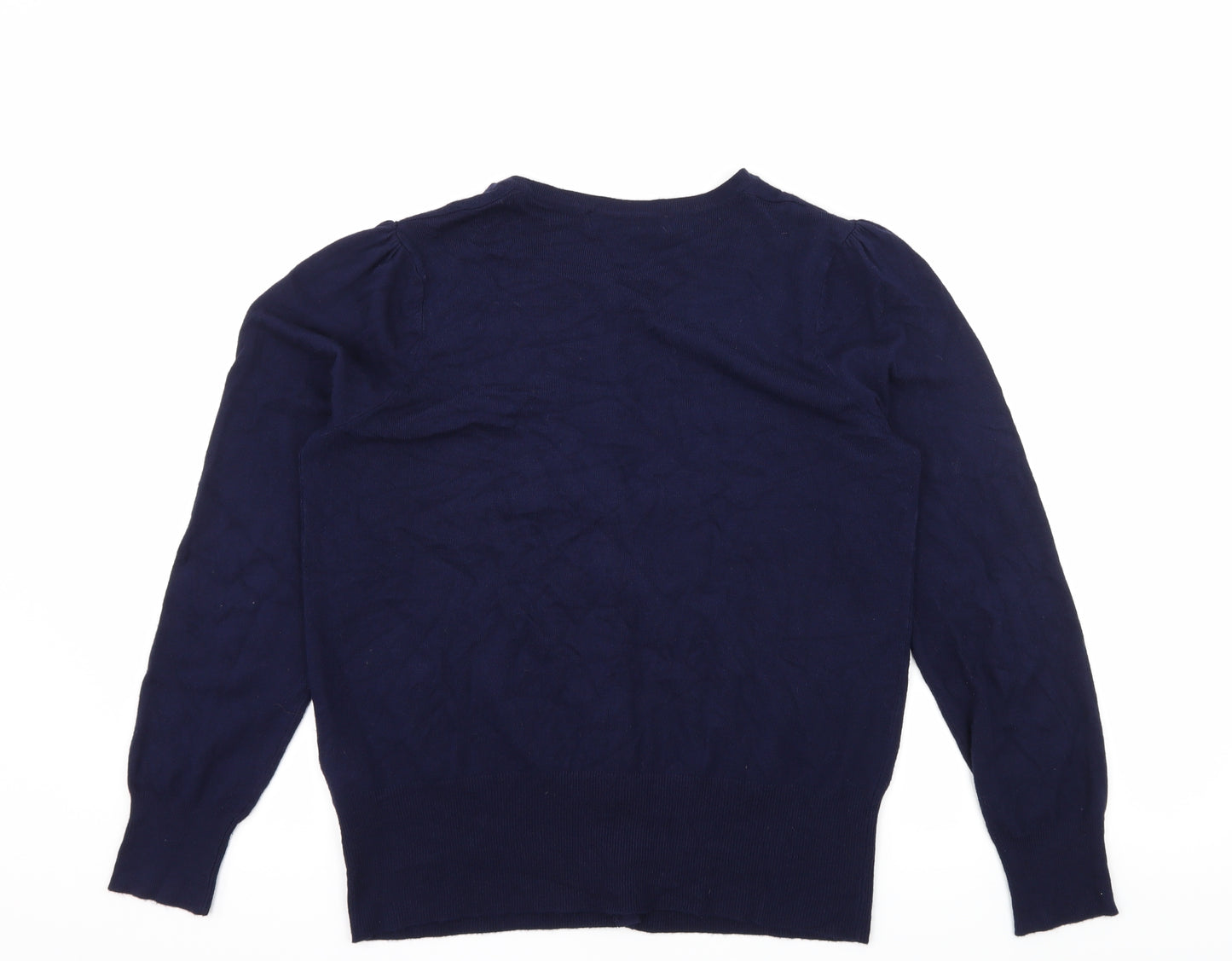 Marks and Spencer Womens Blue  Knit Cardigan Jumper Size 14