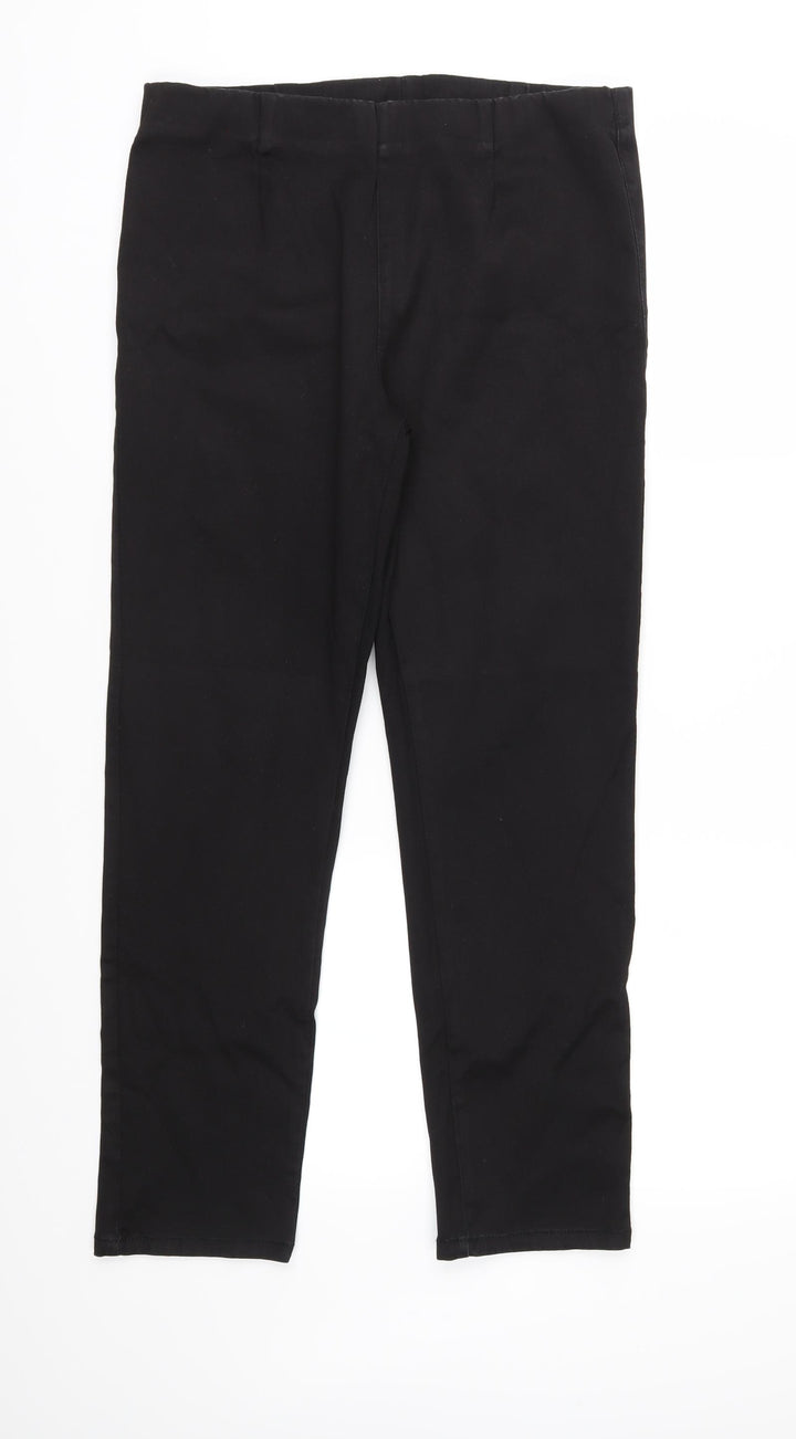 Preworn Womens Black  Denim Jegging Jeans Size 12 L27 in