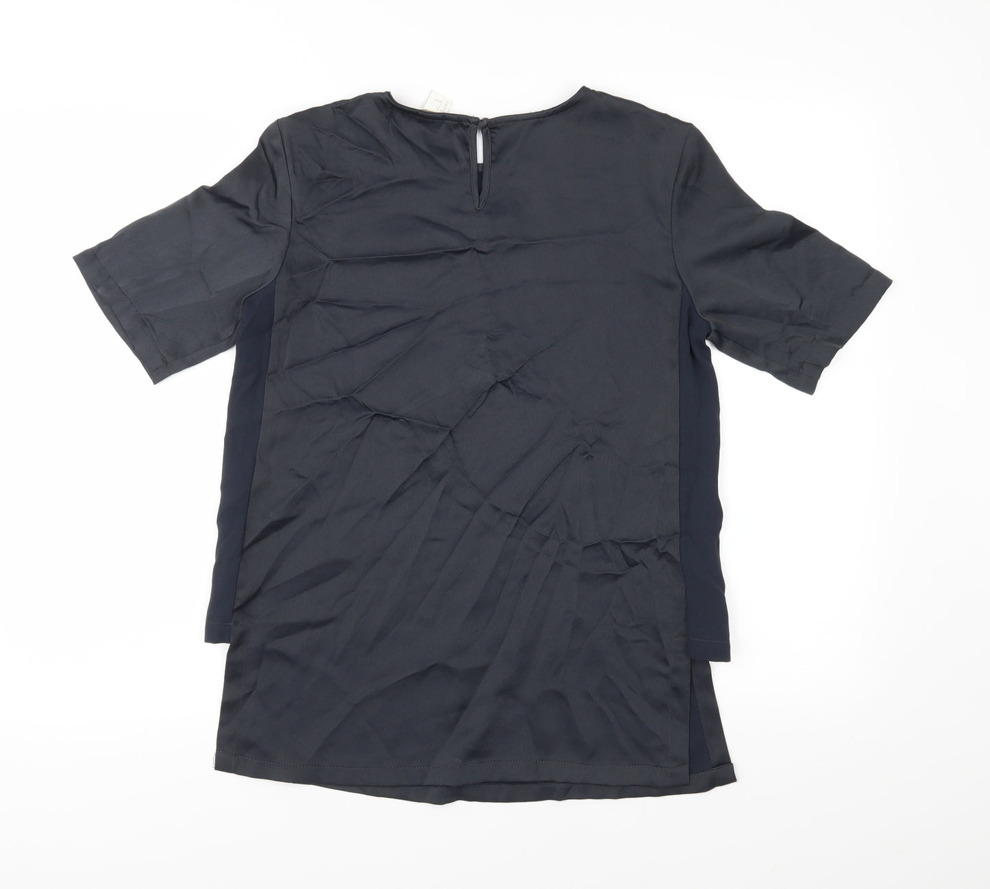 H&M Womens Blue   Basic Blouse Size 8