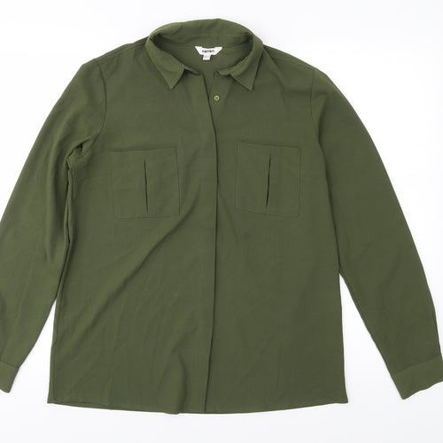 Koton Womens Green   Basic Blouse Size 8