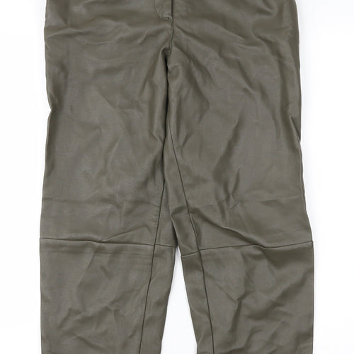 H&M Womens Green   Trousers  Size 6 L25 in