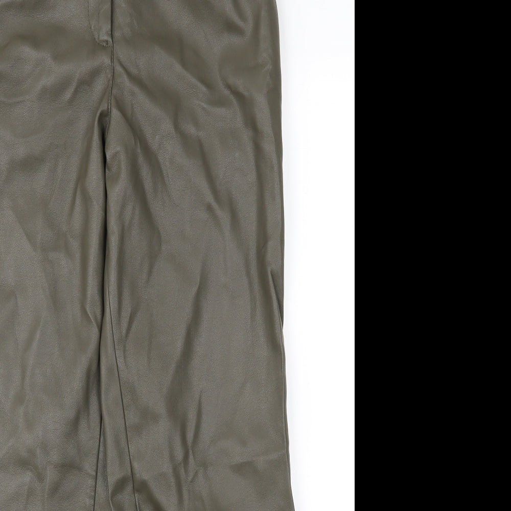 H&M Womens Green   Trousers  Size 6 L25 in