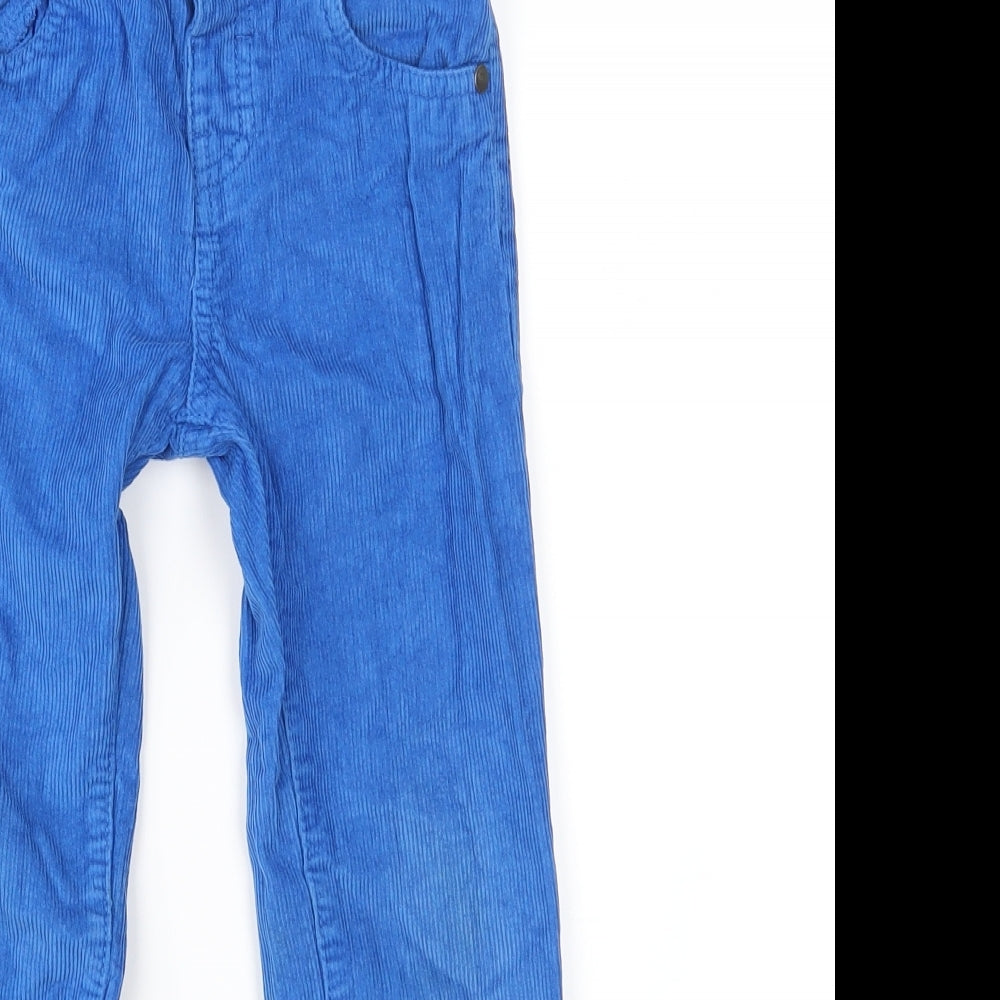 TU Boys Blue  Corduroy  Trousers Size 3-4 Years