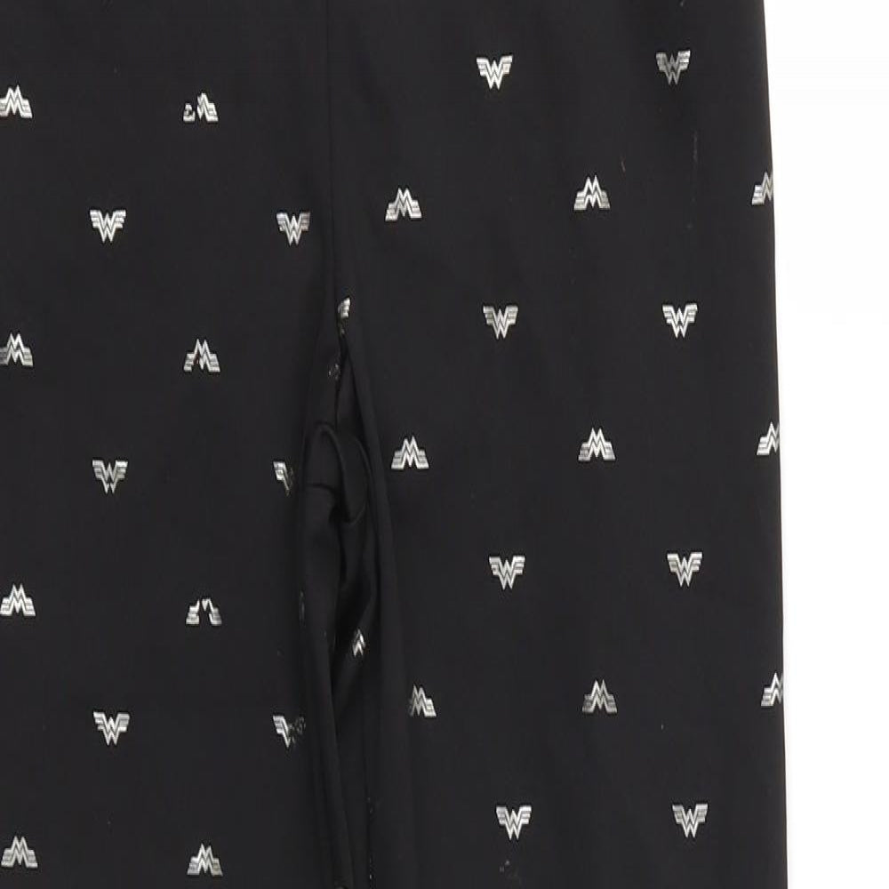 Wonder Woman Womens Black Geometric  Carrot Leggings Size XS L25 in