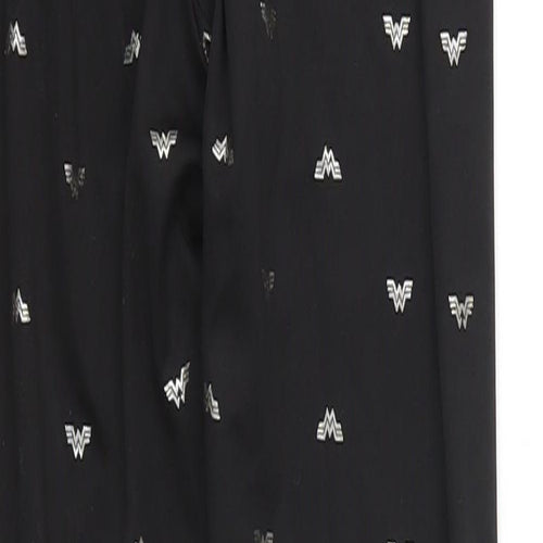 Wonder Woman Womens Black Geometric  Carrot Leggings Size XS L25 in