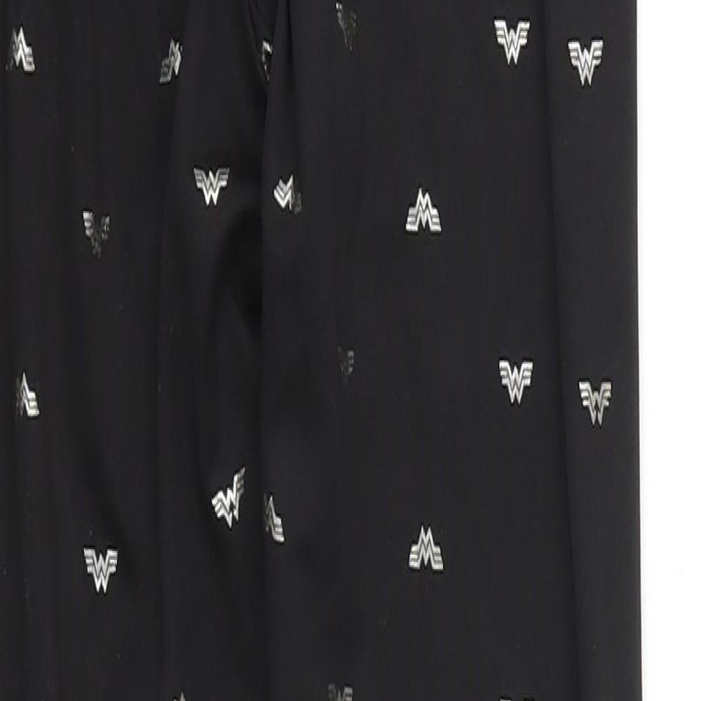 Wonder Woman Womens Black Geometric  Carrot Leggings Size XS L25 in