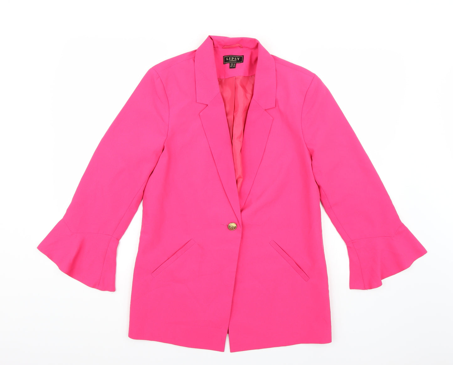 Lipsy Womens Pink   Jacket Blazer Size 12