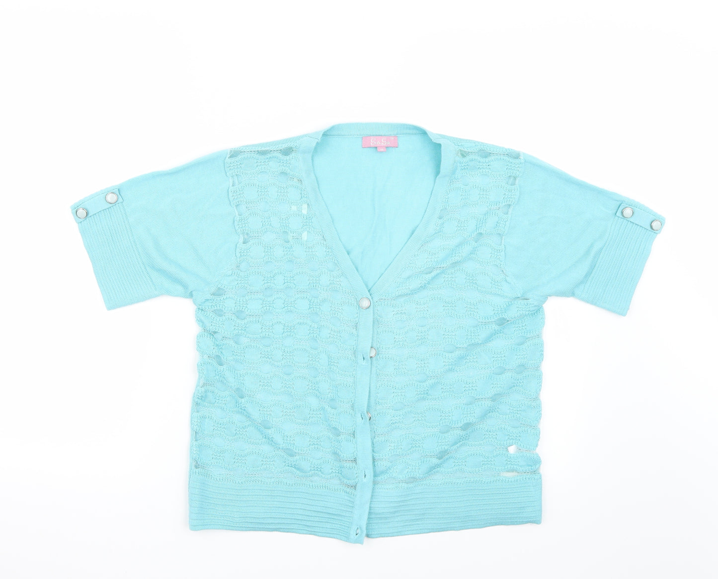 sasa Womens Blue   Cardigan Jumper Size M