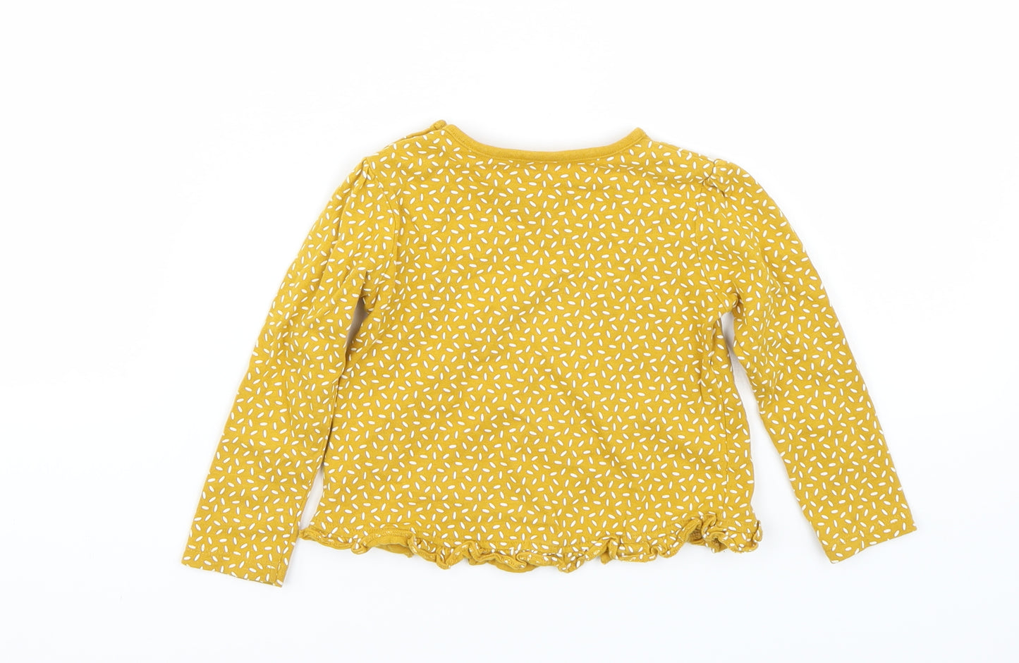 TU Girls Yellow   Basic T-Shirt Size 9-12 Months