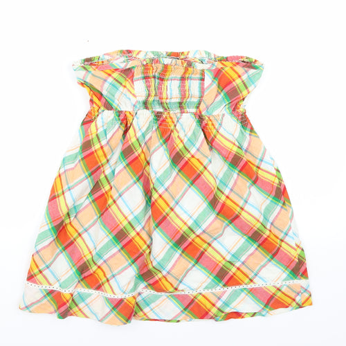 Newlook Womens White Check  Basic Tank Size 12