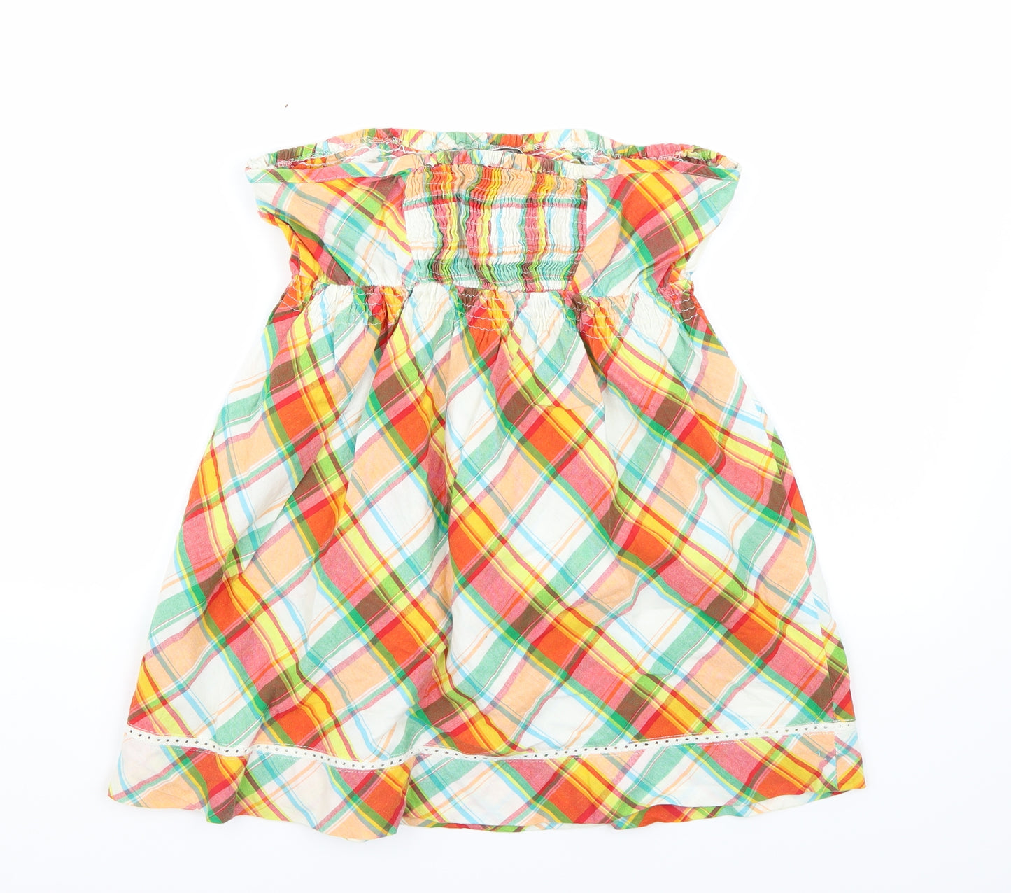 Newlook Womens White Check  Basic Tank Size 12