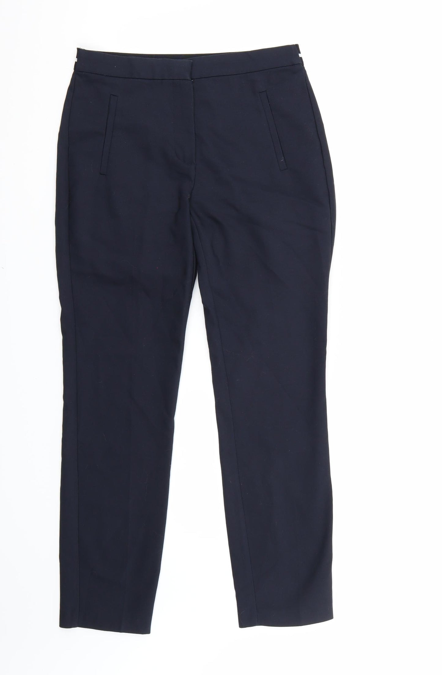 Zara Womens Blue   Cropped Trousers Size S L27 in
