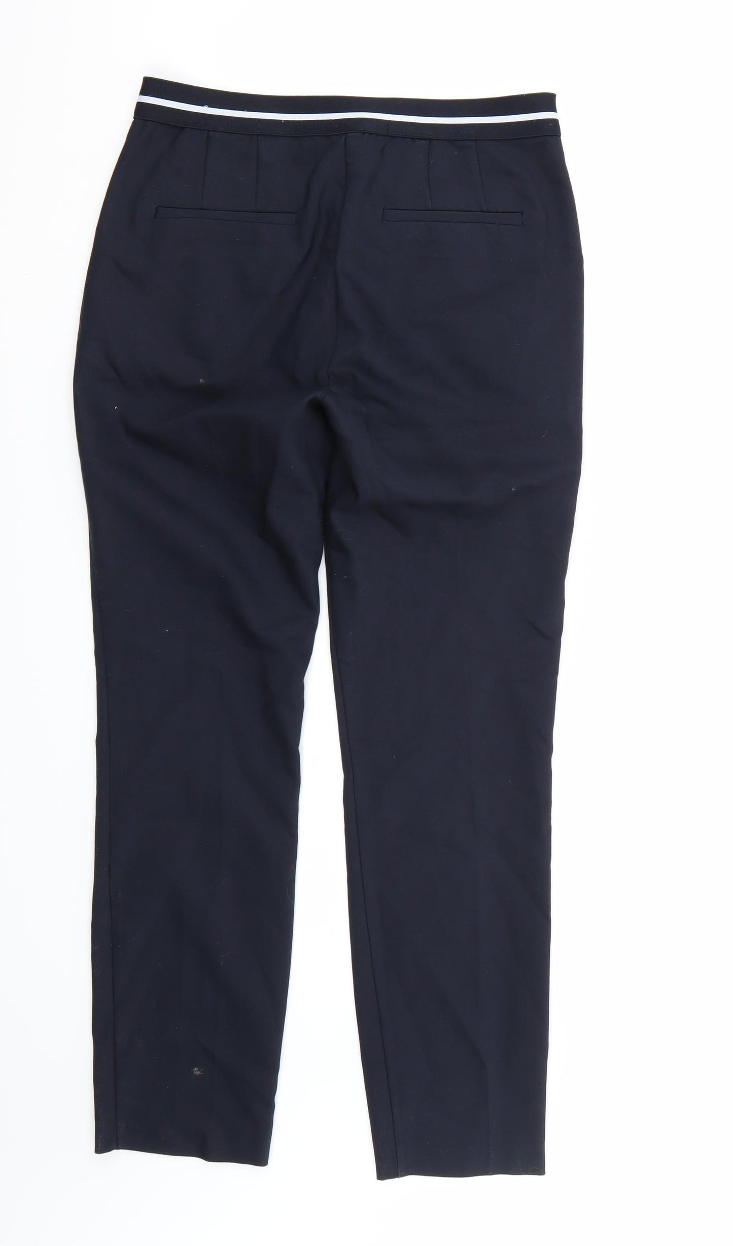 Zara Womens Blue   Cropped Trousers Size S L27 in