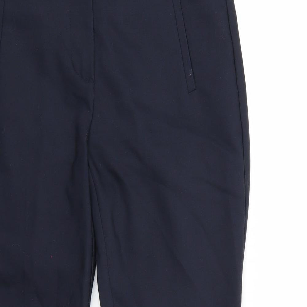 Zara Womens Blue   Cropped Trousers Size S L27 in
