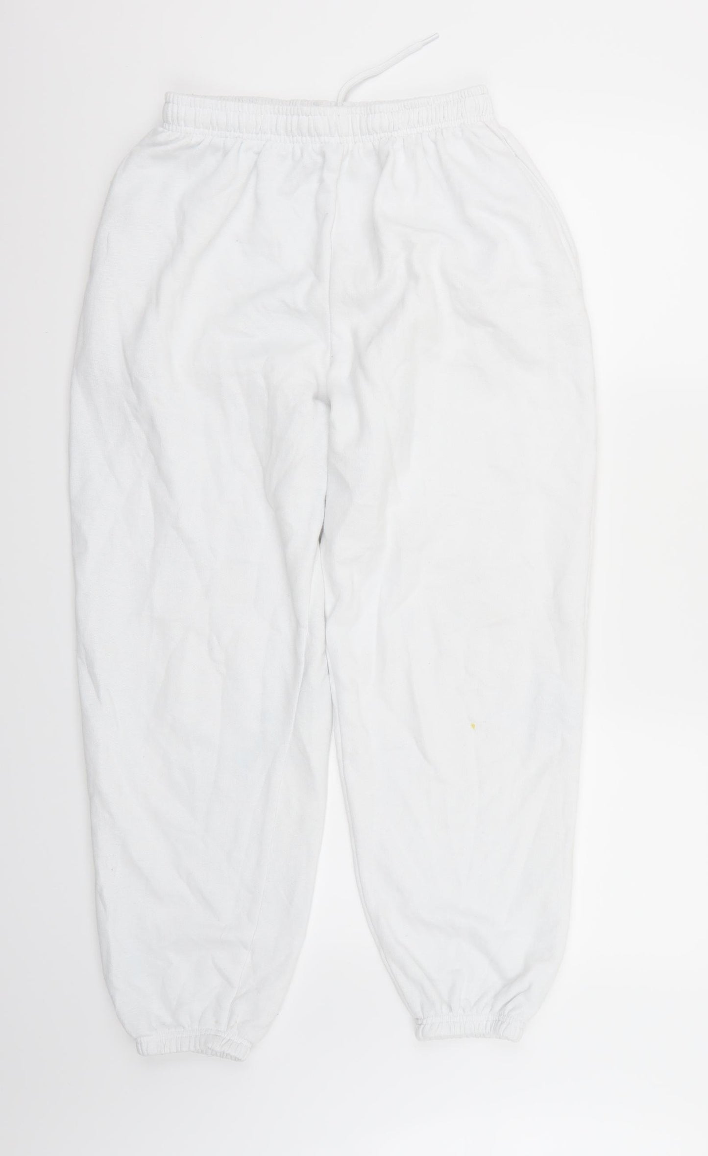 pretty little thing Womens White   Sweatpants Trousers Size 10 L27 in