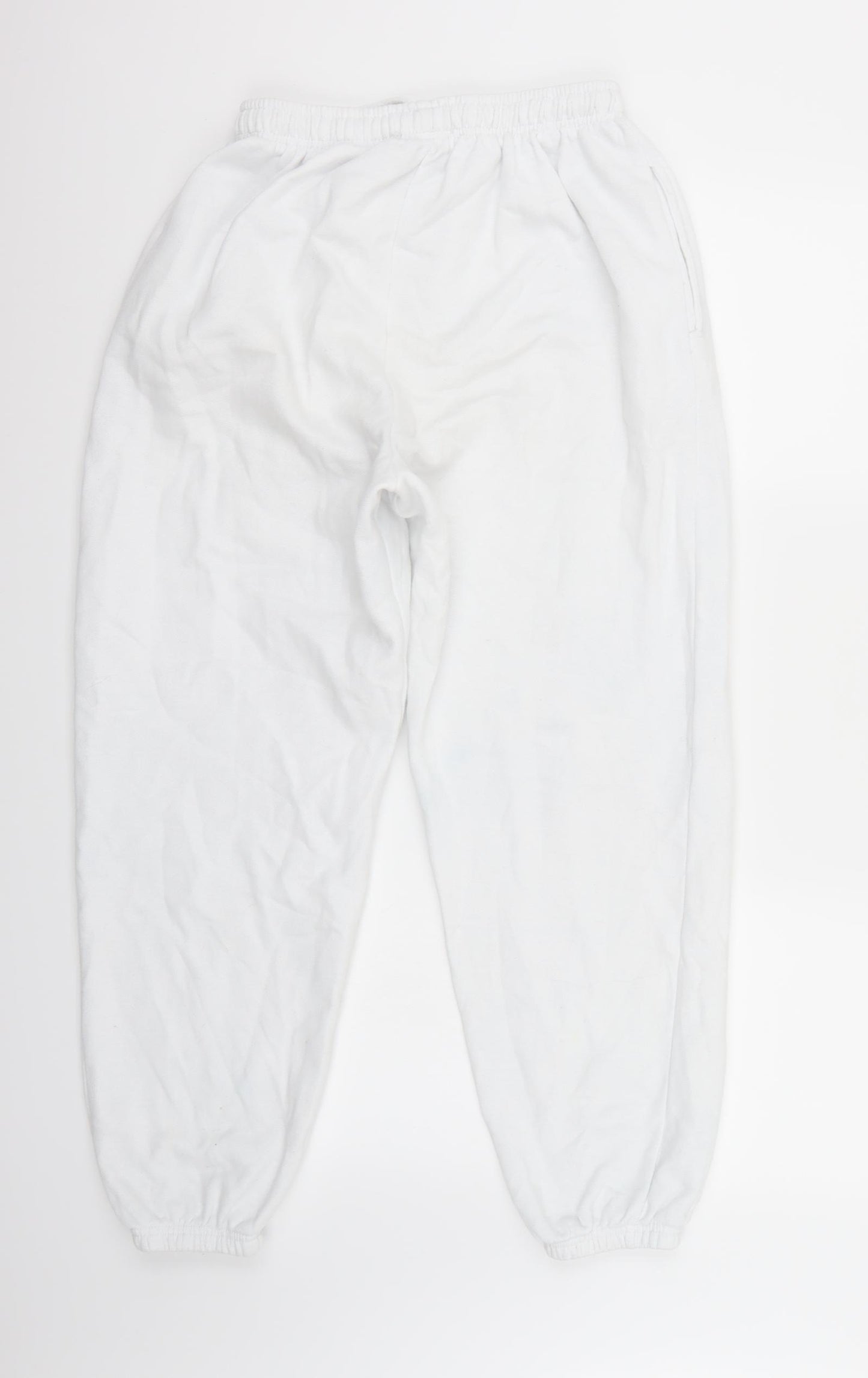 pretty little thing Womens White   Sweatpants Trousers Size 10 L27 in
