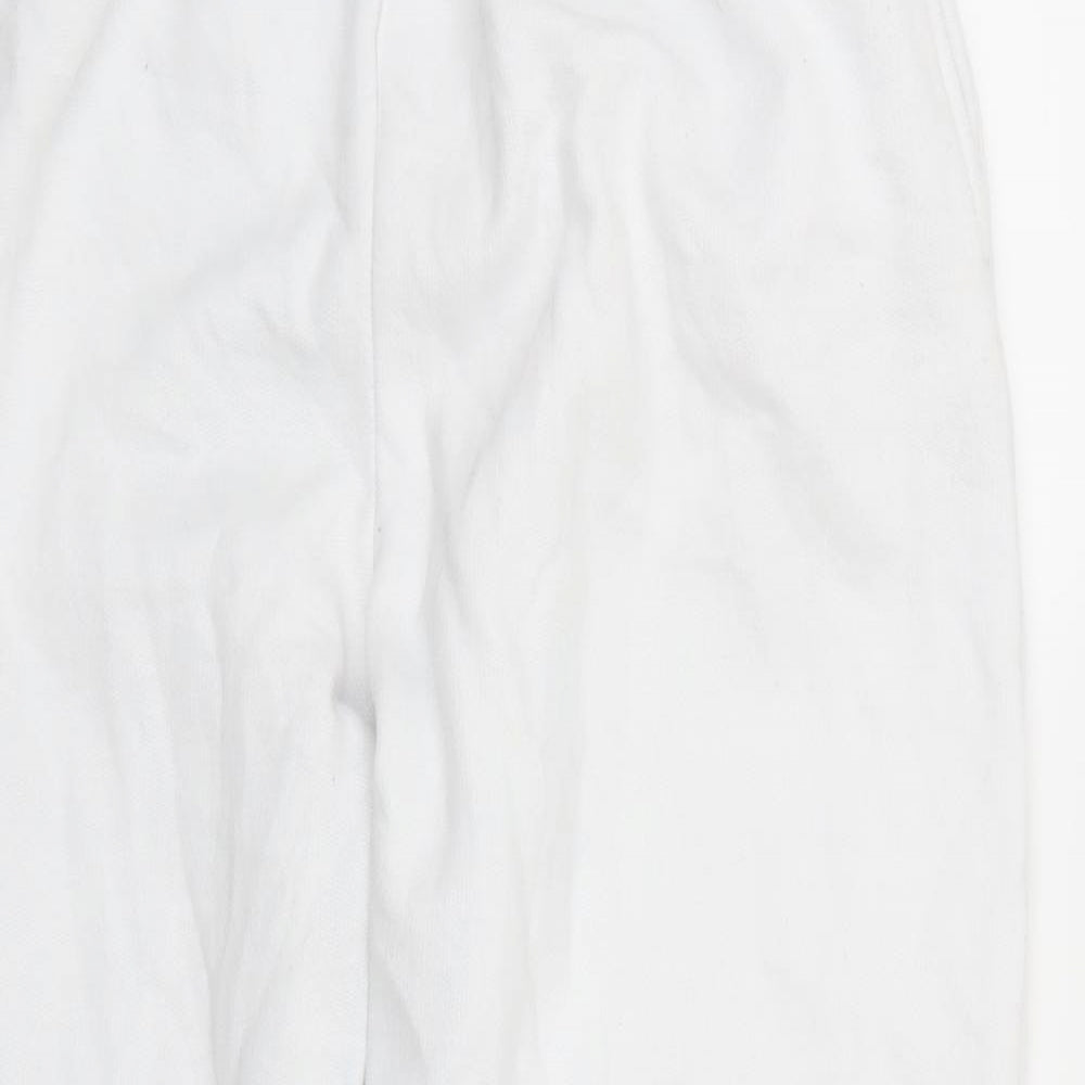 pretty little thing Womens White   Sweatpants Trousers Size 10 L27 in