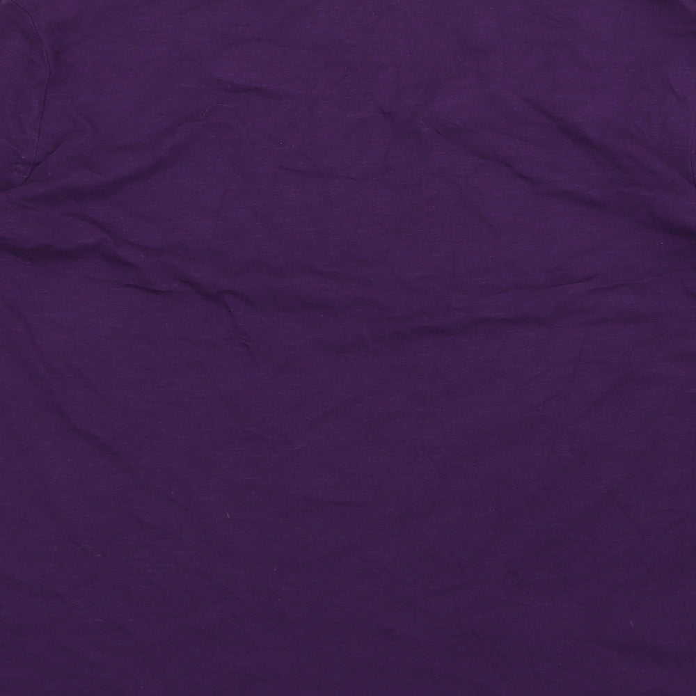TU Womens Purple  Jersey Basic T-Shirt Size 18