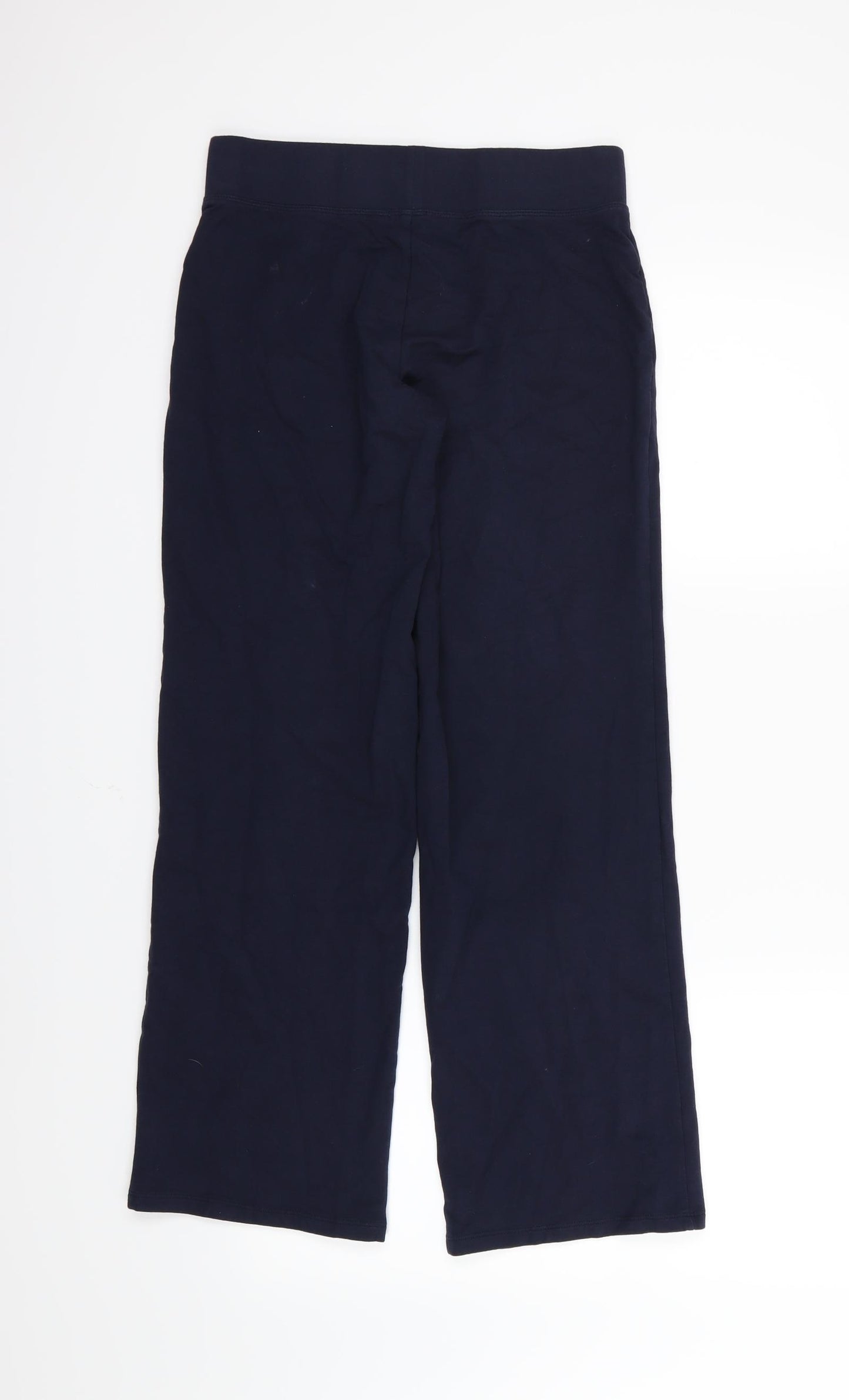 Marks and Spencer Womens Blue  Jersey Trousers  Size 8 L29 in