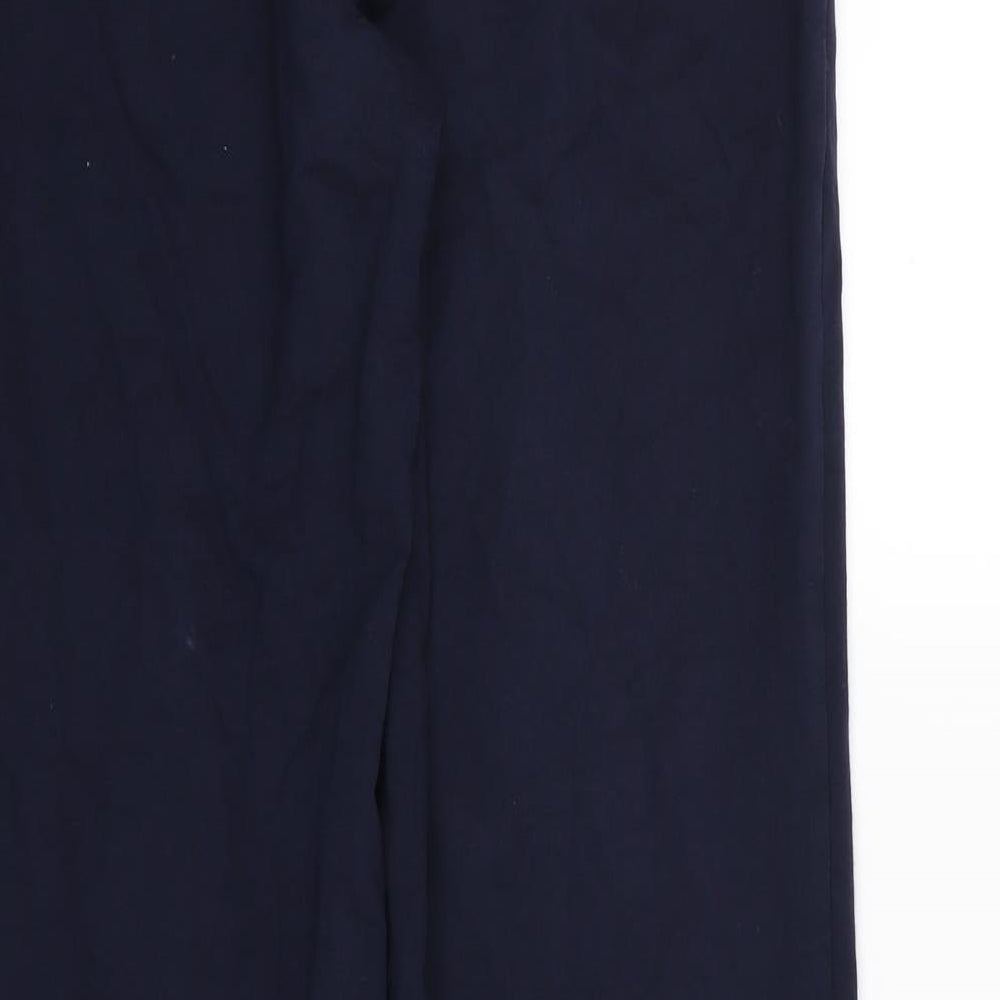 Marks and Spencer Womens Blue  Jersey Trousers  Size 8 L29 in