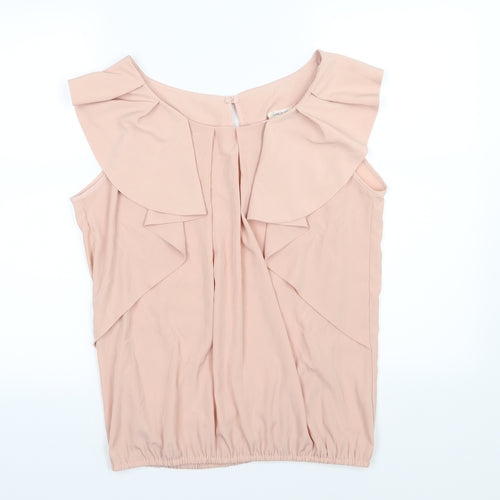River Island Womens Pink  Chiffon Basic Blouse Size 14