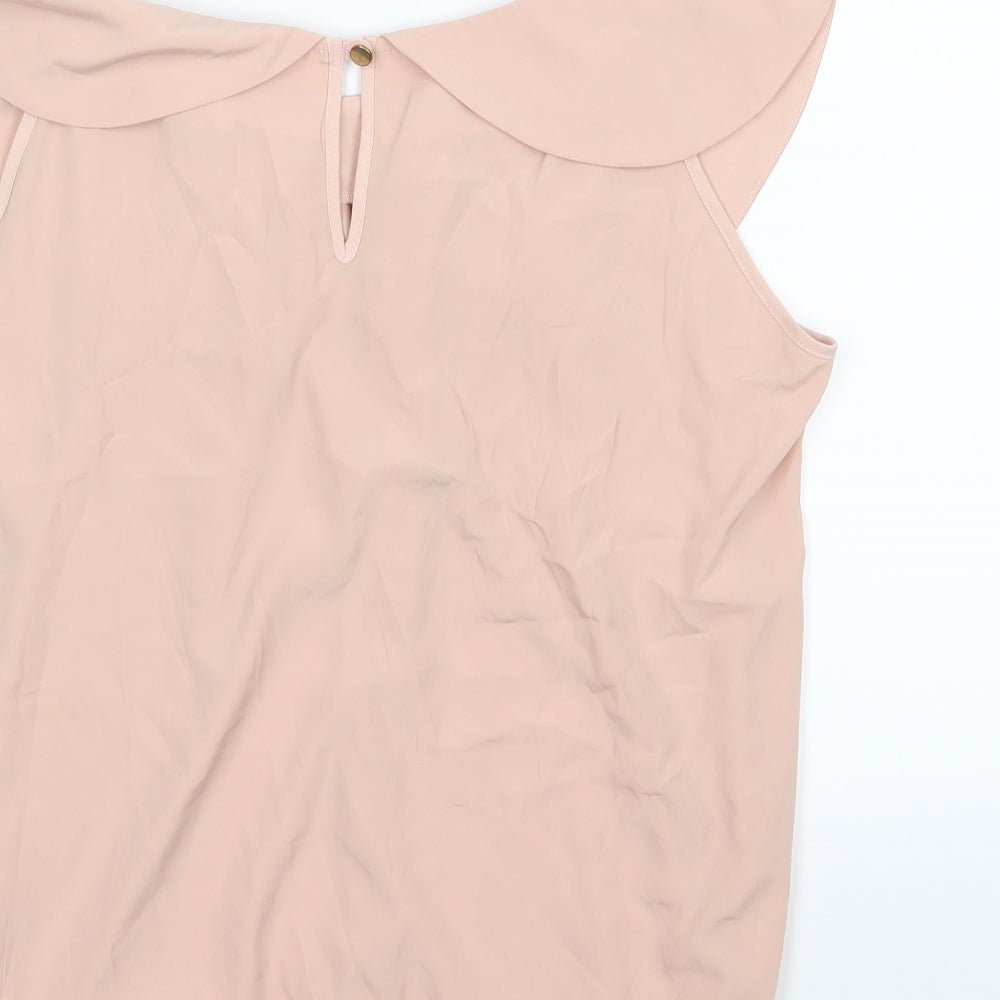 River Island Womens Pink  Chiffon Basic Blouse Size 14