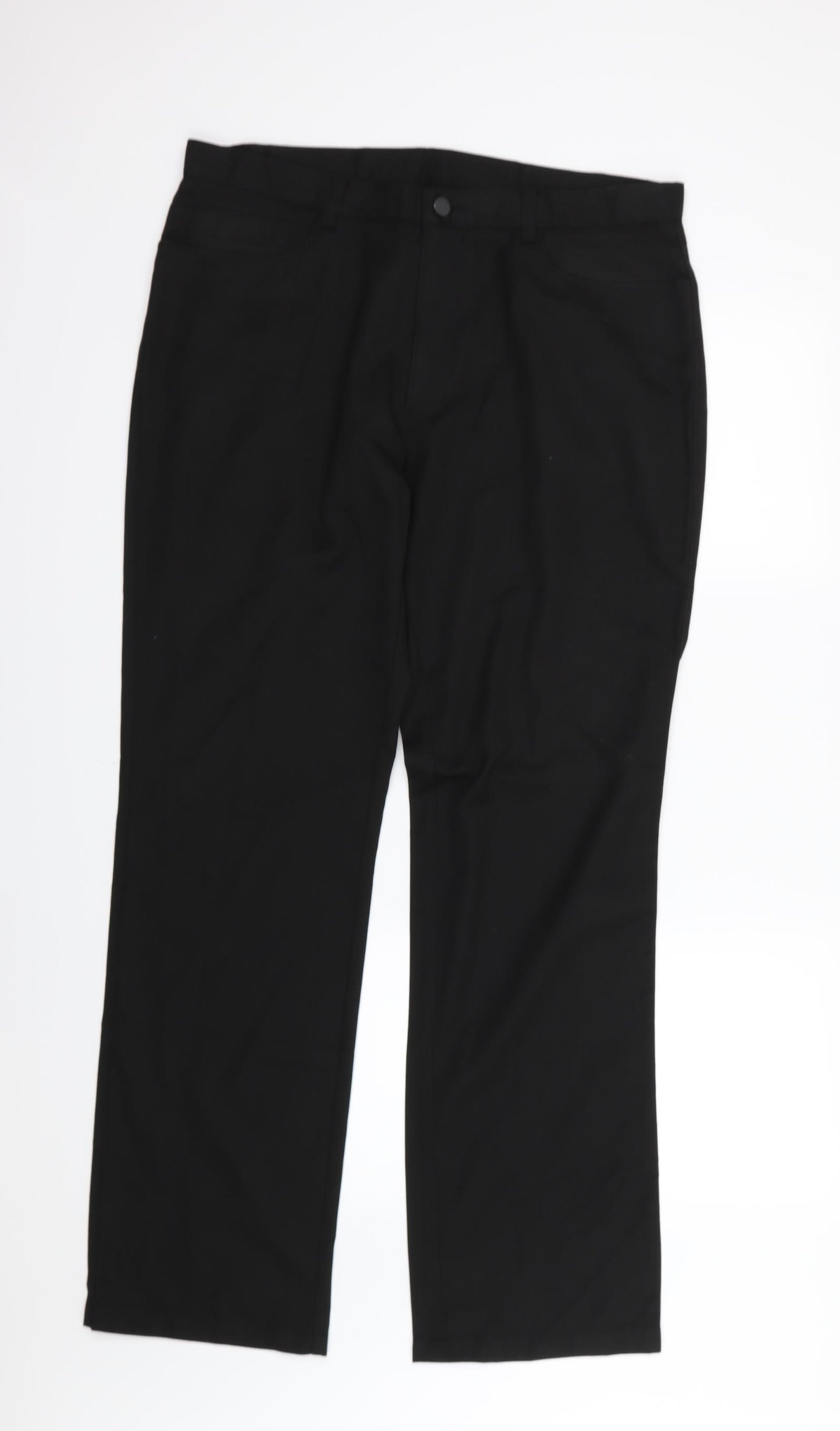 NEXT Mens Black  Rayon Trousers  Size 36 L33 in - Long leg