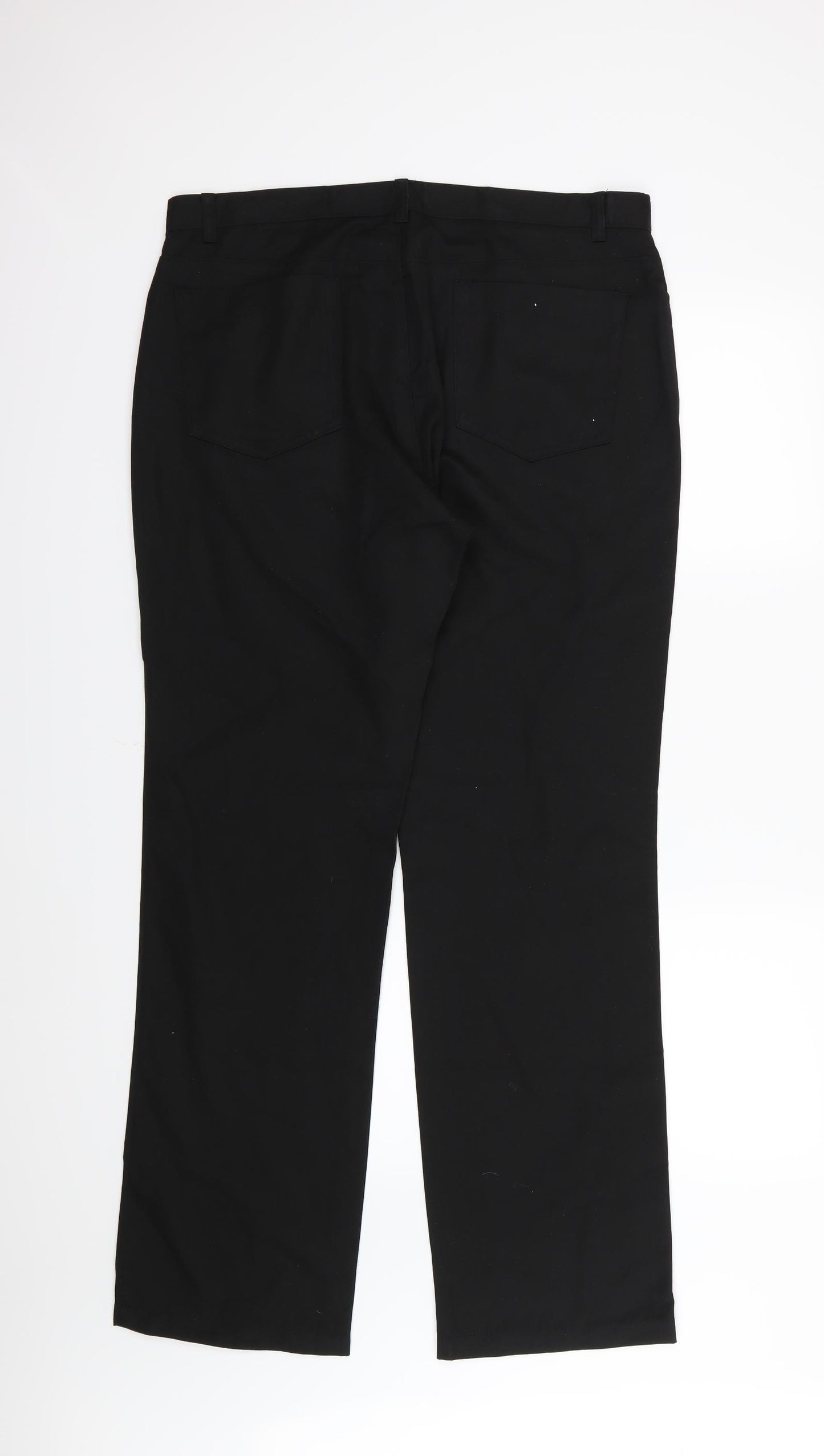 NEXT Mens Black  Rayon Trousers  Size 36 L33 in - Long leg