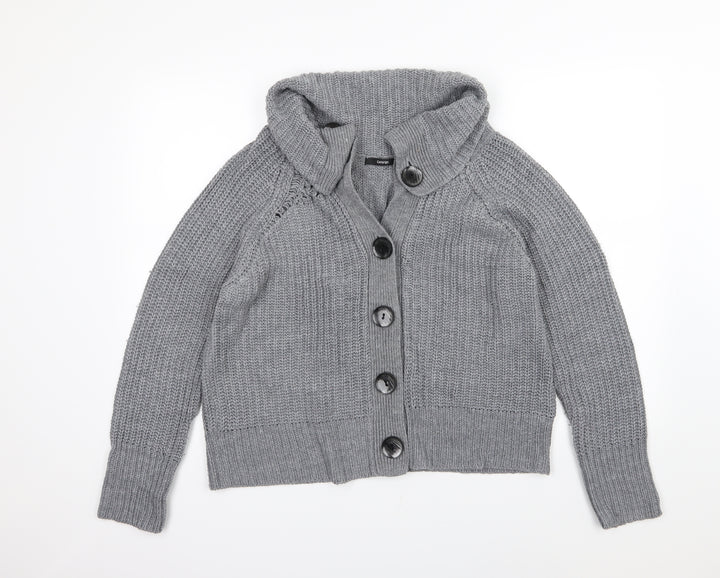 George Womens Grey  Knit Cardigan Jumper Size 16